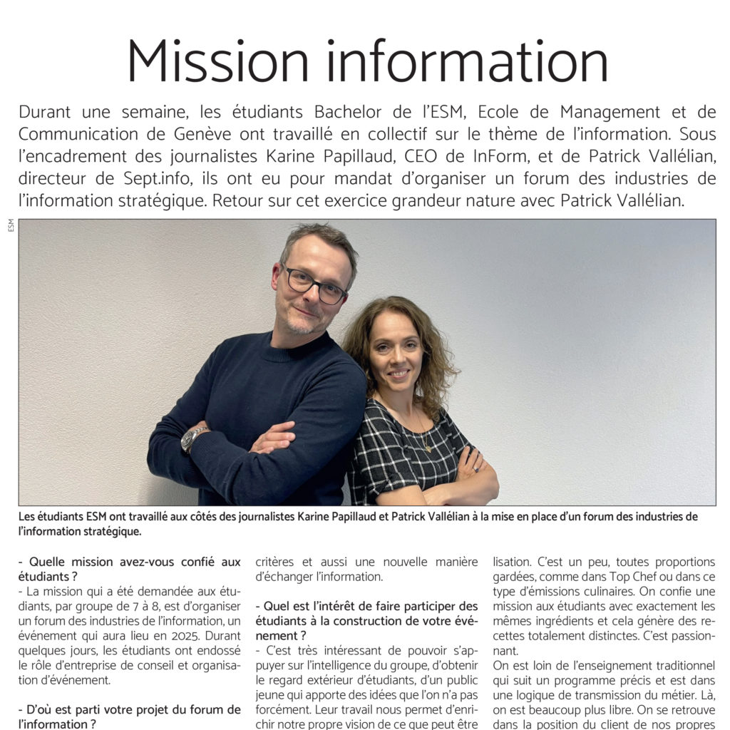 ESM - Le Temps Immobilier - Mission information